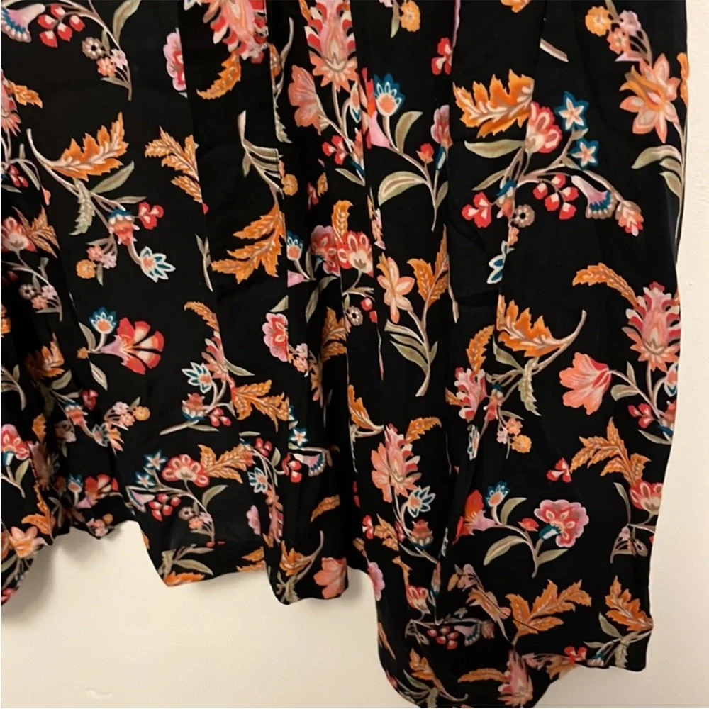 Loft floral long sleeve open front blouse - Picture 3 of 8